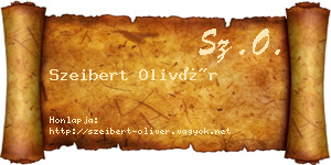 Szeibert Olivér névjegykártya